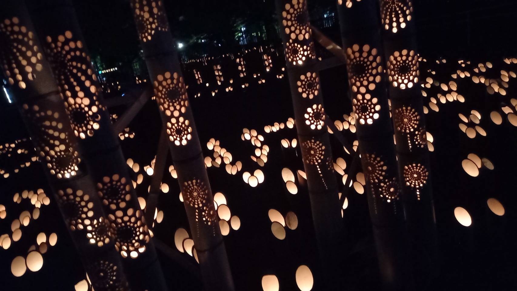 竹あかりのボランティアに参加してきました
